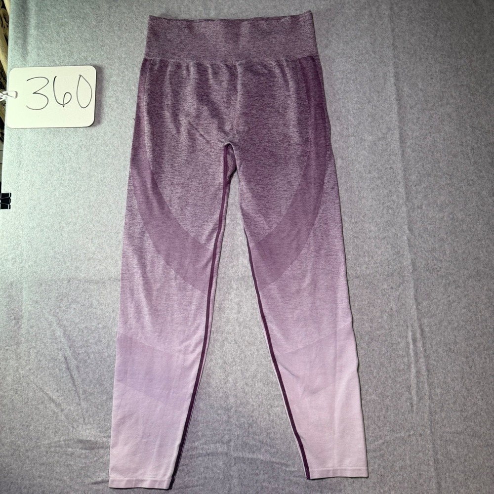 Pink Victoria's Secret Seamless Ombre Leggings Purple Marled High Waisted Large